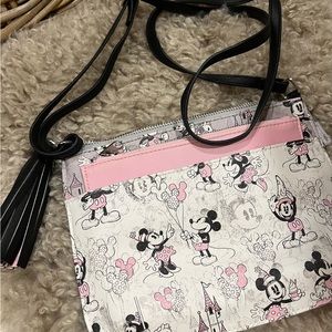 Disneyland Mickey + Minnie Sketch Crossbody